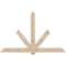 Ekena Millwork Kennewick Smooth Timber Gable Bracket, Douglas Fir, 84"W x 53"H x 3 1/2"D x 5 1/2"F, 15/12 Pitch GBW084X53X0406KEN00SDF - alternate 1